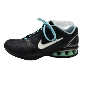 Nike Reax Rockstar Shoes Womens Size 9 Black Teal Training Sneakers 415355-002